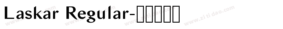 Laskar Regular字体转换